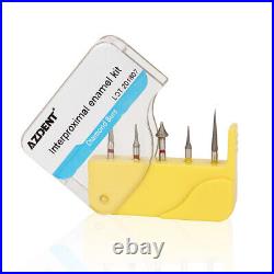 UK 5pcs/kit Dental Diamond Burs Tooth Drill Set Interproximal Enamel High Speed